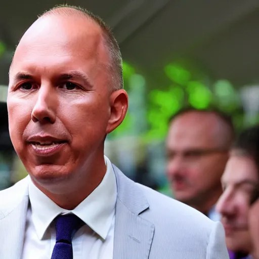 peter dutton with fairy floss for hair, Stable Diffusion