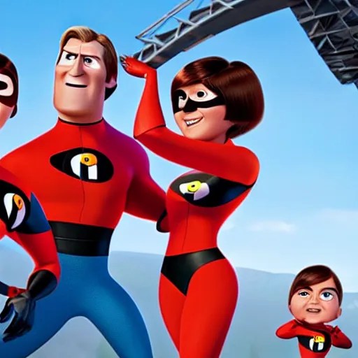 helen parr halfway through dividing via mitosis, the Stable Diffusion