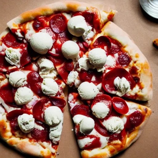 ice cream on pizza Stable Diffusion OpenArt