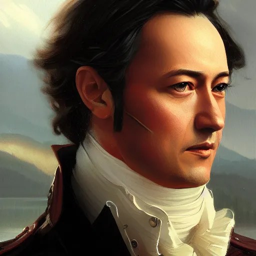 modern day alexander hamilton closeup portrait, Stable Diffusion