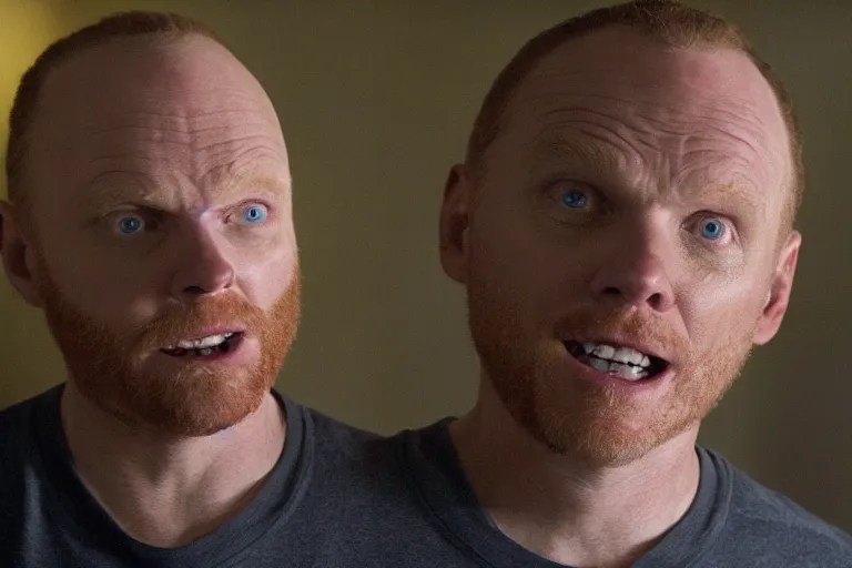 a film still of Bill burr in pitch black, high quality Stable Diffusion