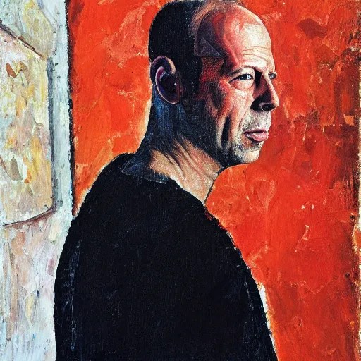 Portrait of Bruce Willis, painting by Amedeo Stable Diffusion OpenArt