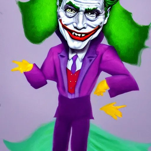 the joker in a tutu, high definition, photorealistic, Stable