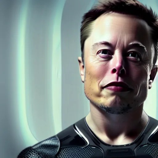 elon musk as the android in ex machina, stunning, 4 k Stable