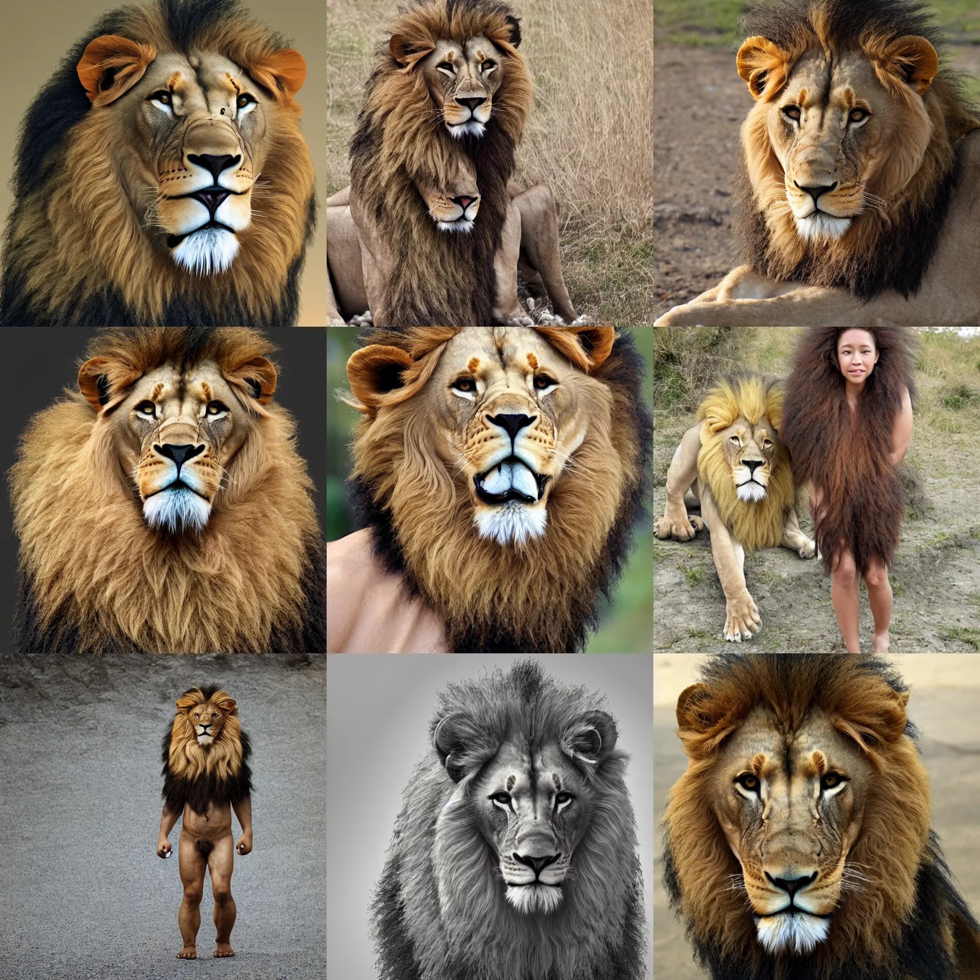 lion human hybrid Stable Diffusion OpenArt