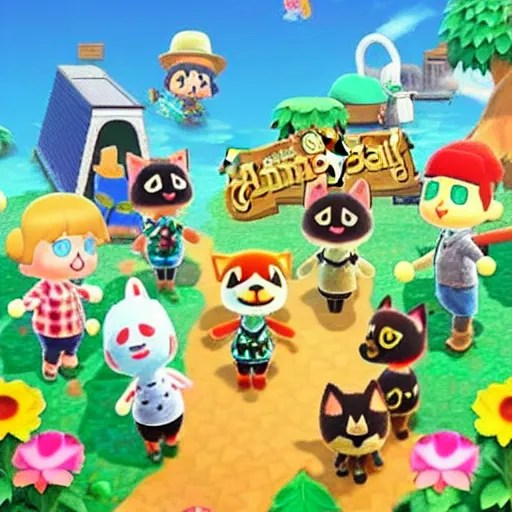animal crossing, cat Stable Diffusion OpenArt