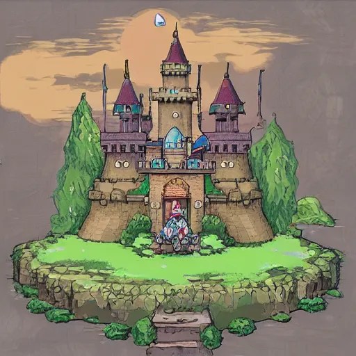 Hyrule castle studio ghibli themed Stable Diffusion OpenArt