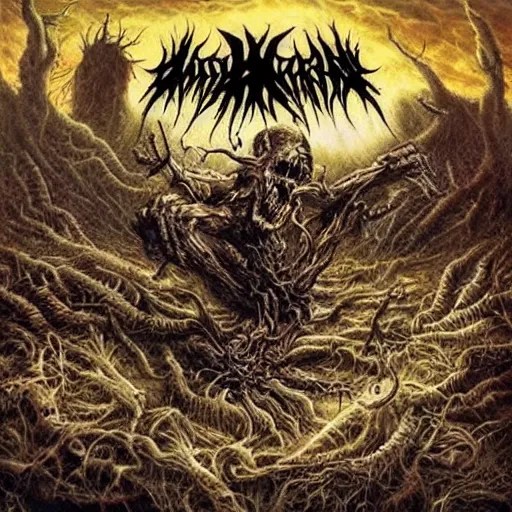 best death metal album cover ever Stable Diffusion