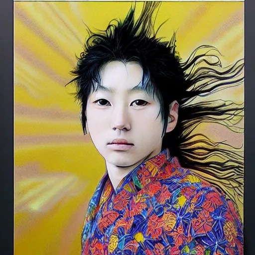 a simple centered portrait of a. an award winning Stable Diffusion