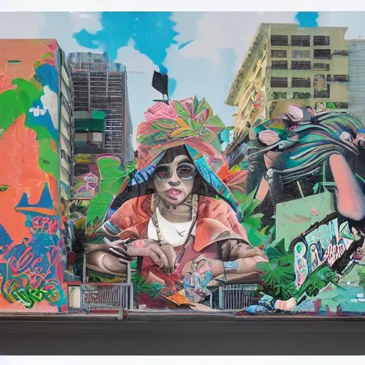 matte painting of cookies miami, berner, weed, Stable Diffusion OpenArt