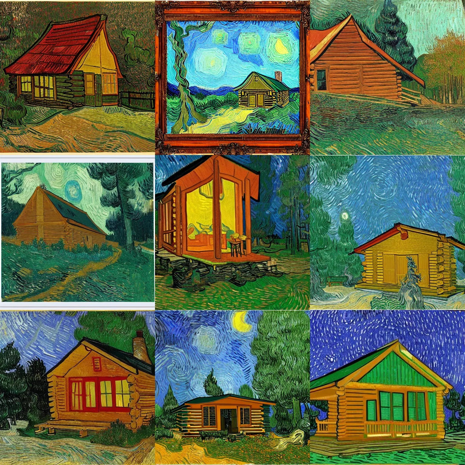 [ a log cabin in the forest ] [ van gogh ] [ mozart ] Stable