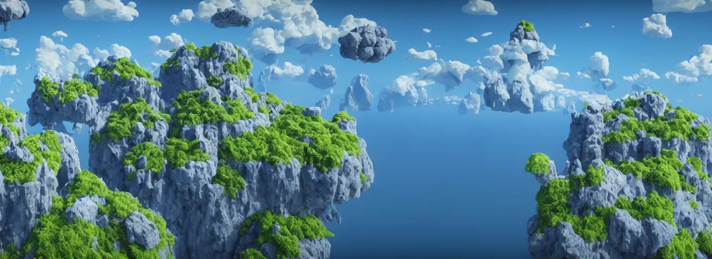 Floating Islands in the Sky Highly detailed, Stable Diffusion OpenArt