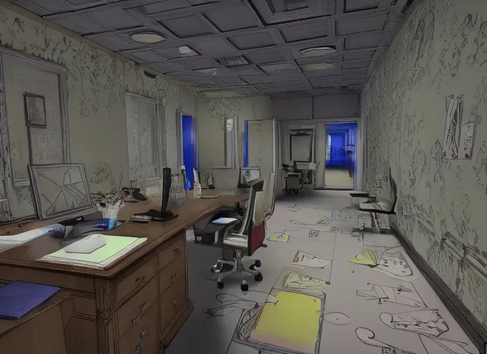 kingdom hearts inspired stanley parable office Stable Diffusion OpenArt