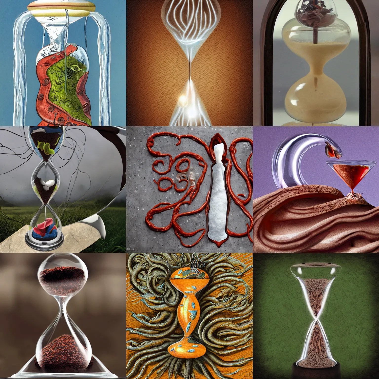 Worms flowing through an hourglass Stable Diffusion OpenArt