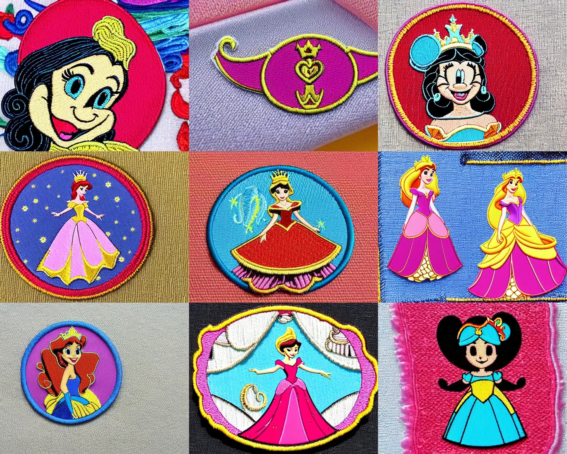 disney's princess, patch, fabric crest, textile patch, Stable