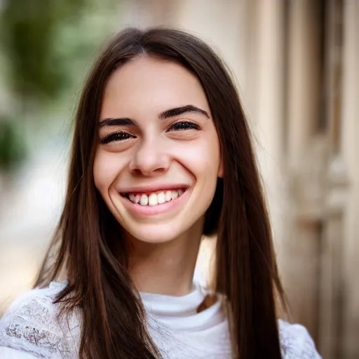 portrait beautiful smiling Italian young woman, by Stable Diffusion