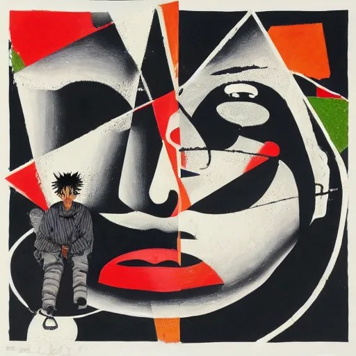 Radiohead Kid A album cover by Jhonen Vasquez and Stable Diffusion