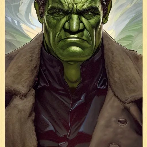 [Portrait of Jean Lassalle as The Hulk as president of Stable