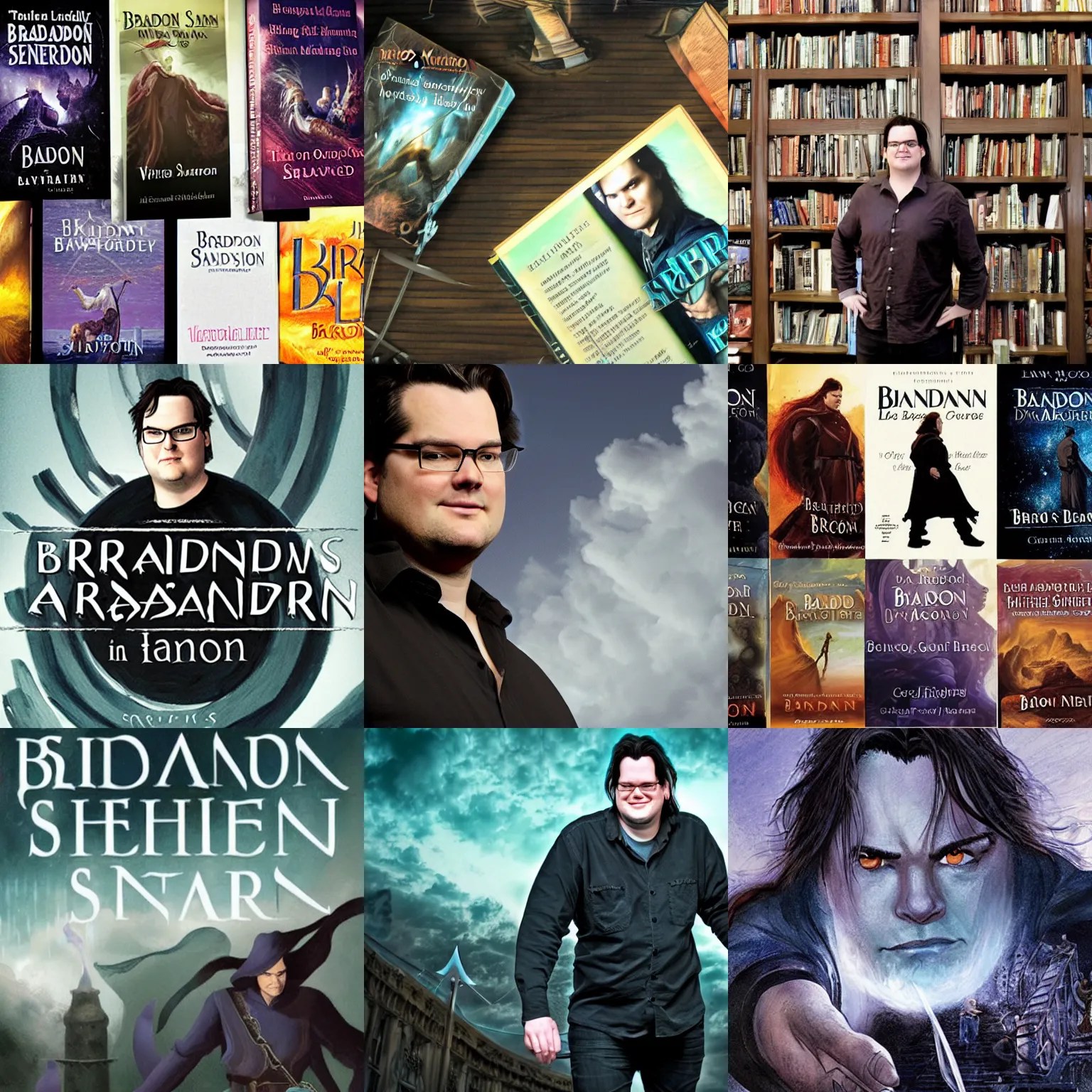 Brandon Sanderson in his own books Stable Diffusion OpenArt