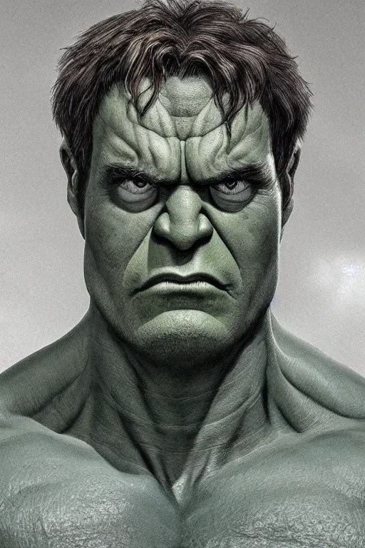 ultra realistic incredible hulk face portrait in the Stable Diffusion
