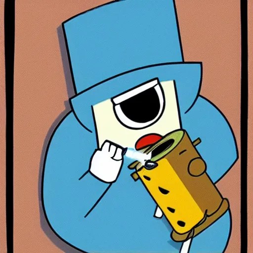 finn ( adventure time ) smoking a cigarette Stable Diffusion OpenArt