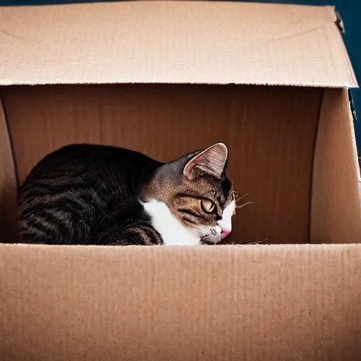 cat in a cardboard box Stable Diffusion OpenArt