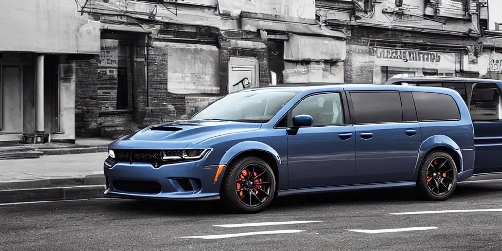 “Dodge Hellcat Minivan” Stable Diffusion