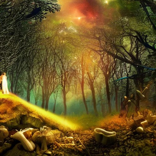 hallucination dream trip in the wild after taking Stable Diffusion