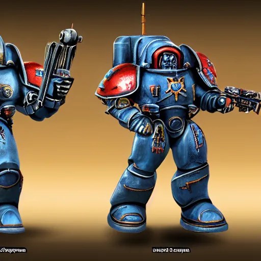 fisher price warhammer space marine armor dynamic pose Stable