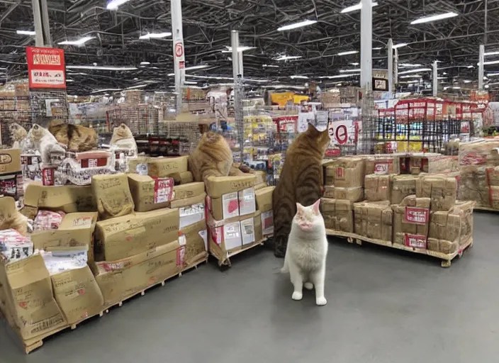 a costco full of cats Stable Diffusion OpenArt