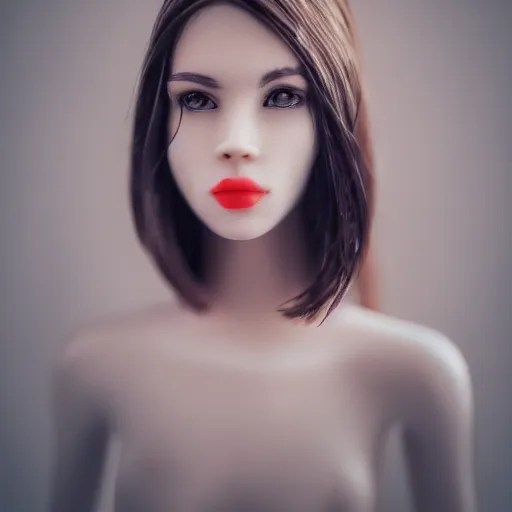 a beautiful female made out of plastic, 5 0 mm lens, f Stable