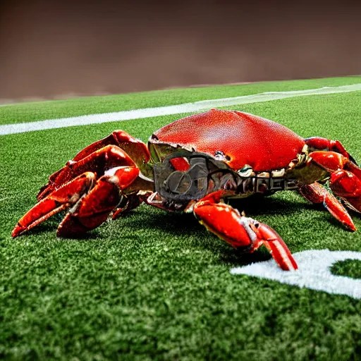 king of the crabs wearing a number 2 new orleans Stable Diffusion