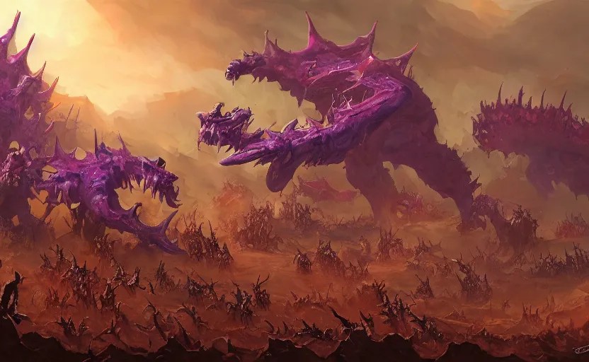 A painting of the Zerg trending on artstation in the Stable Diffusion OpenArt