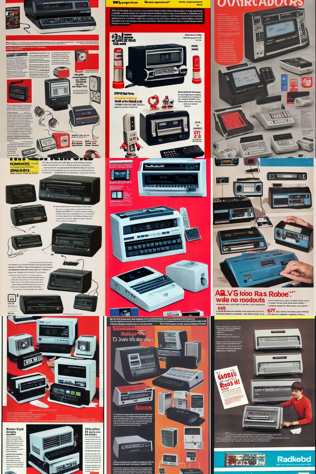 radio shack catalog page advertising commodore 64 Stable Diffusion OpenArt