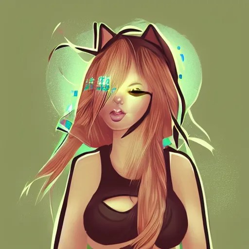 Cat girl, digital art high quality Stable Diffusion OpenArt