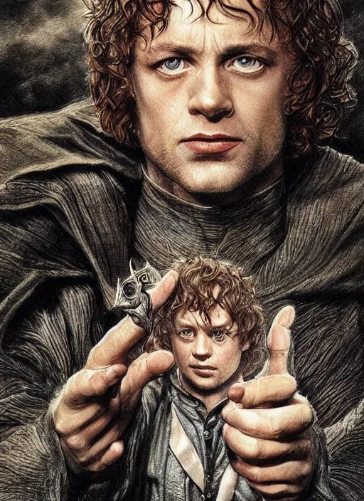 portrait of pippin from lord of the rings, beautiful, Stable Diffusion