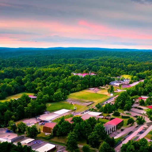 an aerial view of Cullman, Alabama, award winning | Stable Diffusion