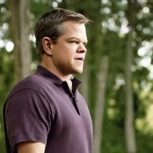 matt damon as a dog movie still Stable Diffusion