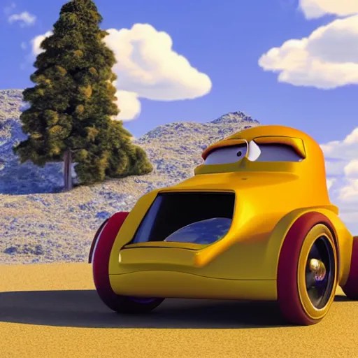 a car designed by homer simpson. octane renderer. 8k. Stable