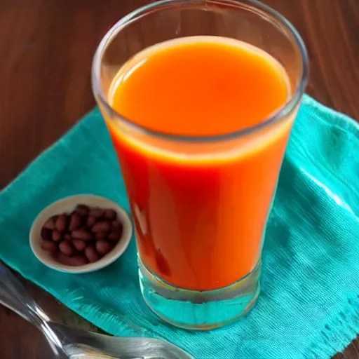 a glass of juice with beans Stable Diffusion OpenArt
