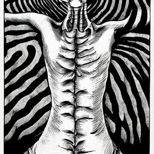 a headless person, Junji Ito Stable Diffusion OpenArt