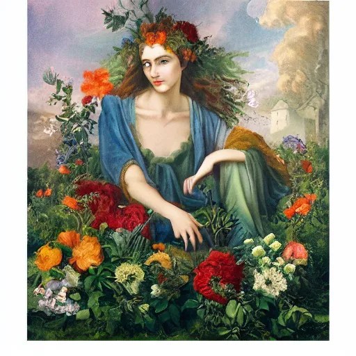 persephone ( the gathering of flowers ) Stable Diffusion OpenArt