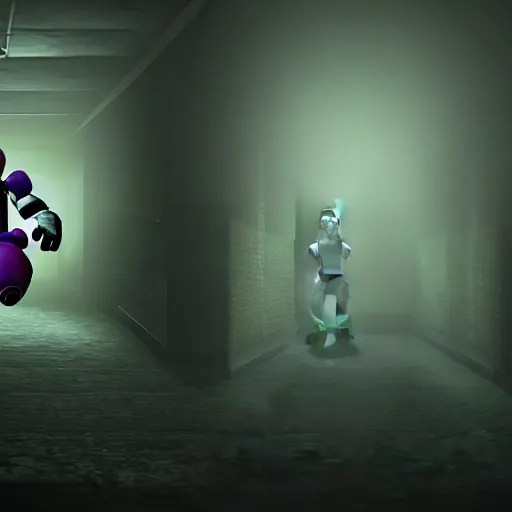 portrait, bonnie, FNAF, game screenshot, jumpscare, Stable Diffusion