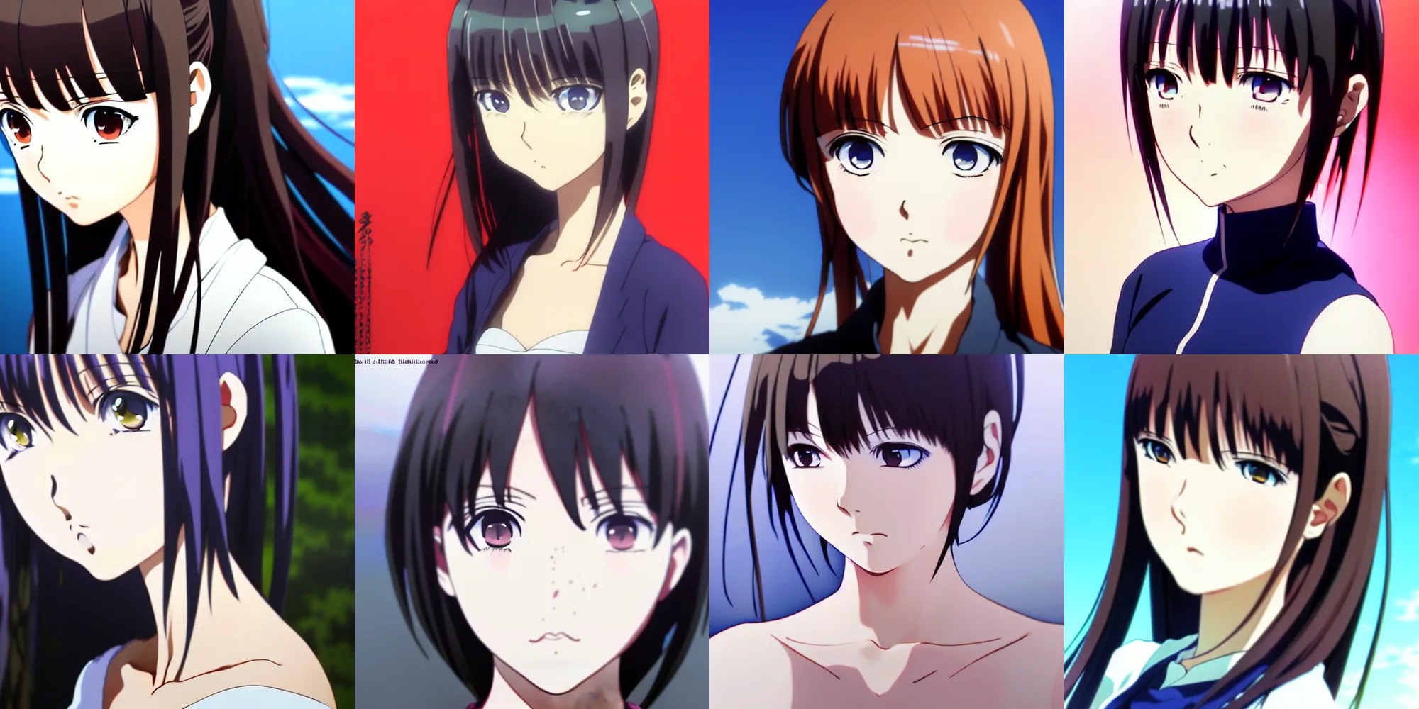 anime still film anime shikishi, the female character Stable