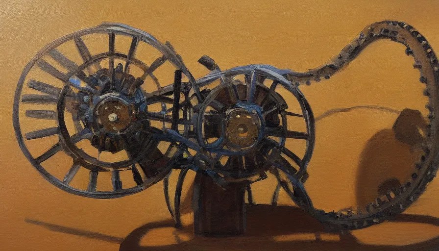 perpetual motion machine, oil painting Stable Diffusion OpenArt