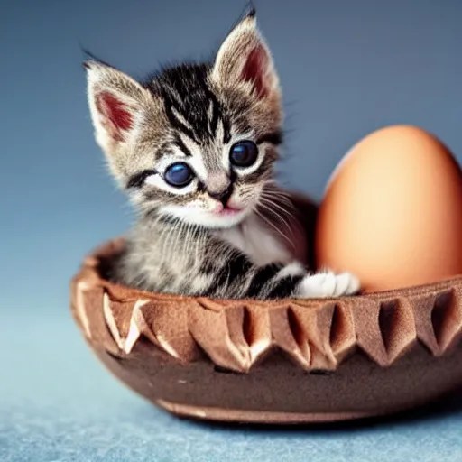 cute kitten hatching from an egg Stable Diffusion OpenArt