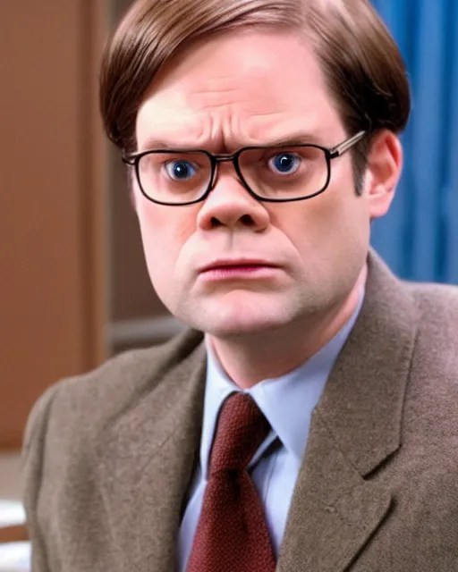 film still from the office, dwight schrute as a Stable Diffusion
