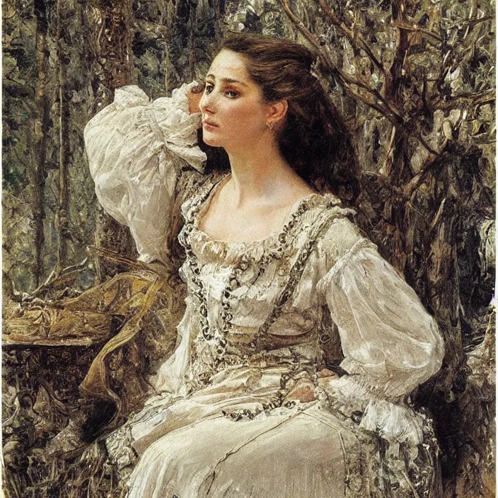 longing look of a woman, portrait, highly detailed, Stable Diffusion