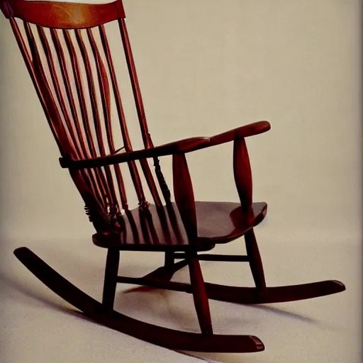 a rocking chair in a basement, craigslist photo Stable Diffusion