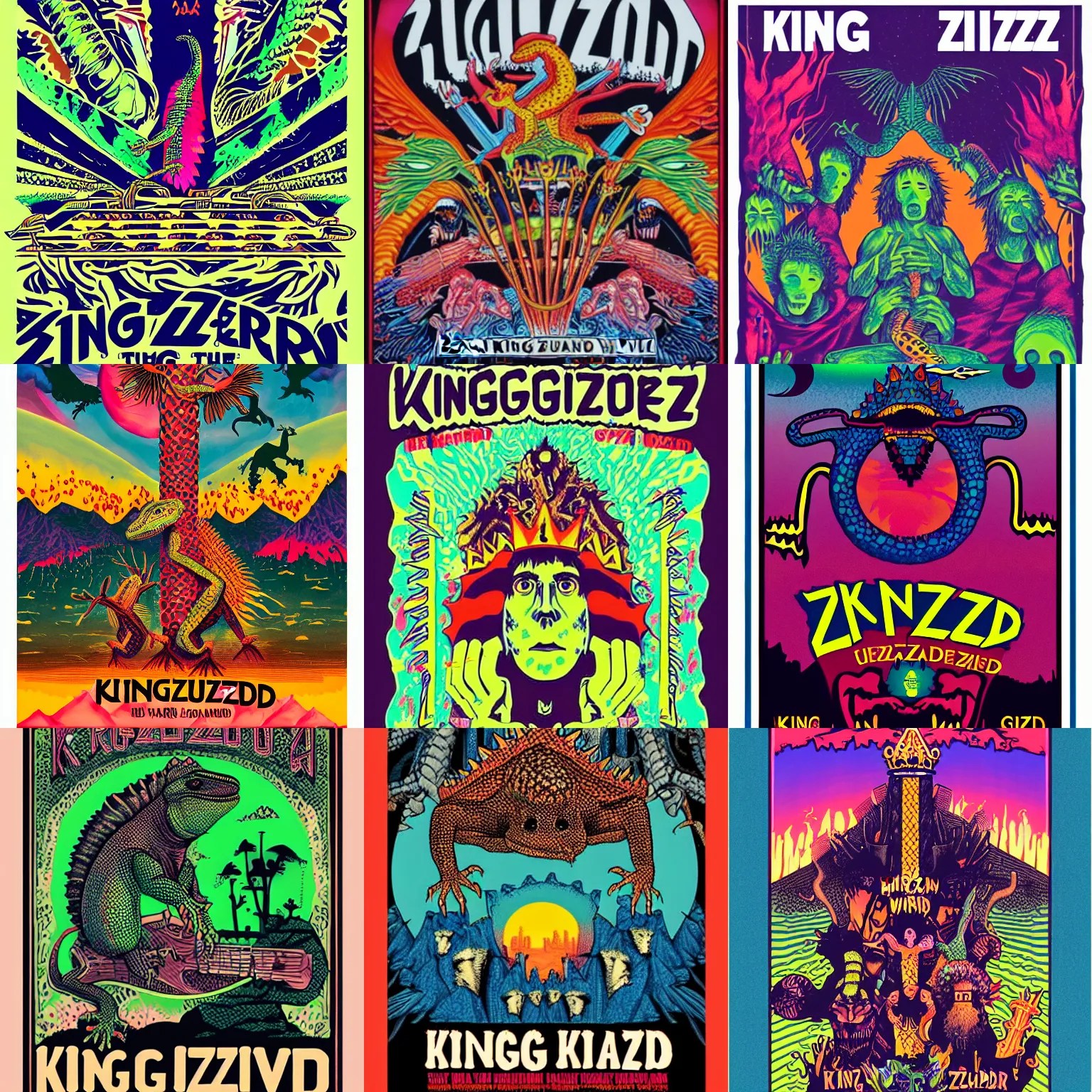 concert poster for King Gizzard and the Lizard Wizard Stable